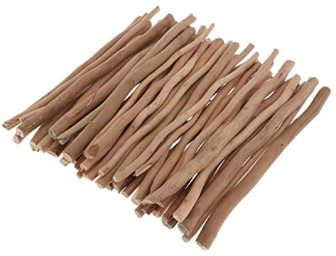 zalati Ramas de árbol de madera natural para decoración de casa de muñecas, 50 unidades