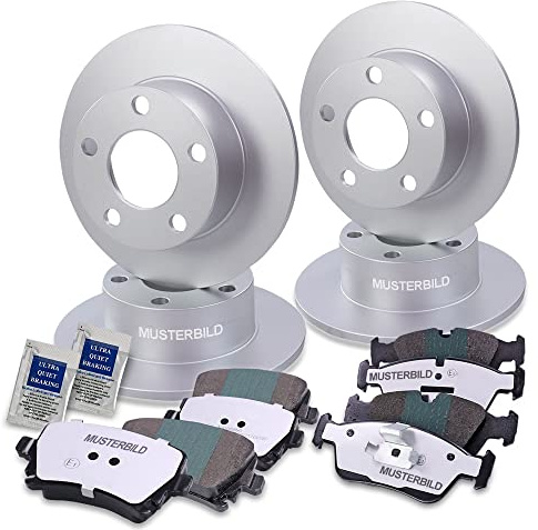 ATEC Germany Bremsenset inkl. Bremsscheiben Vorne Ø 295 mm Belüftet + Hinten Ø 280 mm Voll + Bremsbeläge Vorne & Hinten Kompatibel mit TOYOTA AVENSIS (_T25_)