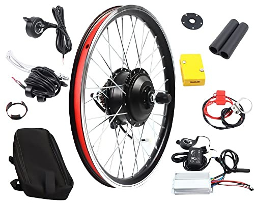 JAYEUW Elektrofahrrad Umrüstsatz, 20 Zoll 36V 250W E-Bike Umrüstsatz, Elektrofahrrad Vorder-/Hinterrad Umrüstsatz, bürstenlose Motornabe