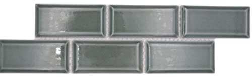 Fliesen Bordüre MosaikMetro uni petrol Küchenrückwand Duschwand | 10 Mosaikbordüren
