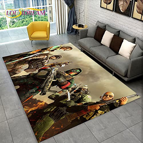 YZGAH Cod, Call of Duty Spiel, Gamer Bereich Teppich, Teppich Teppich Für Wohnzimmer Schlafzimmer Sofa Fußmatte Dekoration, Kid Play rutschfeste Bodenmatte 3D P6122 40X60Cm
