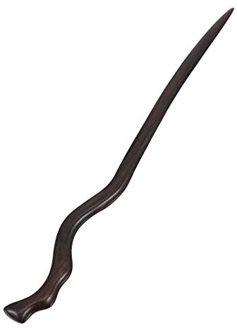 Lurrose Ebony Hairpin Vintage Wooden Hair Stick Classical Hair Chopsticks for Women Hanfu Headdress Elegant Styling Accessory