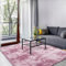 SOANNY Hochflor Wohnzimmer Teppich, Waschbar Anti-Rutsch, Flauschige Moderne Langflor Shaggy Teppich für Schlafzimmer & Kinderzimmer, Bettvorleger Matte, 120 x 180 cm, Dunkelrosa