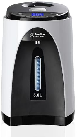 EavAire Digital Water Boiler Kettle Warmer, Fahrenheit Temp Display, shabbat Manual pump, Child-Proof Lock, Quick-Temp or Boil Option, Modern Design for Tea, Coffee, 5 Liter Capacity, Home and Office