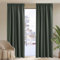 PONY DANCE Blickdichte Gardinen mit Kräuselband Übergardinen Wohnzimmere 2er Set H 260 x B 140 cm Thermovorhänge Hitzeschutz Curtains Balckout Vorhang für Schienensystem, Graugrün