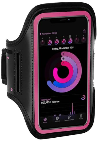 ONEFLOW Workout Case für Google Pixel 8 Pro Sportarmband zum Joggen mit Touch Fenster, Handy Armband für Sport und Outdoor, Handyhalterung für den Arm, Lauftasche Jogging, Pink