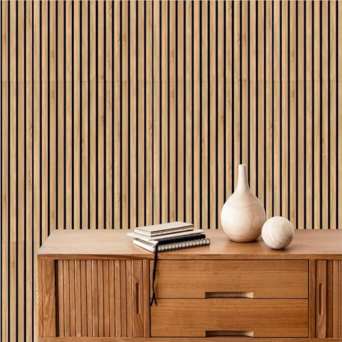 Wandpaneele aus MDF, Akustikplatten, Innendekoration, Wandtätowierungen, Holzpaneel Holzwand Holzverkleidung 3D Akustik Platte Material / 1 Stück = 0,54 m2 / 1 Stück = 90 cmx60 cmx1 cm / 1 cm Dicke