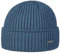 Stetson Parkman Mütze - Strickmütze Damen/Herren - Wintermütze aus 100% Merinowolle - Made in The EU - One Size 54-62 cm Umschlagmütze - Wollmütze Herbst/Winter - Rippmütze Petrol One Size