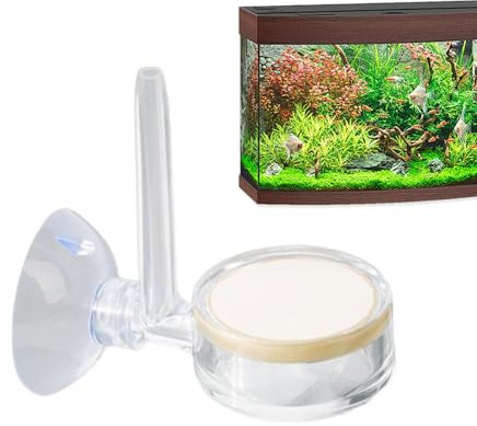 Nano-Co2-Diffusor-Glas-Reaktor, Co2-Diffusor aus Glas für Aquarium, Co2-Diffusor mit Saugnäpfen, effizientes Co2-Diffusor-Set, kein Einweichen erforderlich, fortschrittlicher Co2-Zerstäuber
