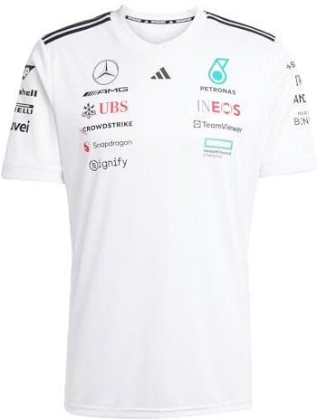Adidas Herren Mercedes - AMG Petronas Formula ONE Team Driver Jersey White Men, White/Black, 3XL