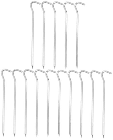 HONMEET 15stücke Teilige Fragezeichenförmige Zelt-heringe Für Außenbereich Zelt-Boden-stifte Für Camping Und Andere Outdoor-aktivitäten Erdnägel Für Zelte Und Pavillons
