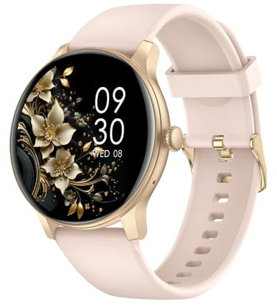 Smart Watch with Bluetooth Calls, 1.38 Smart Watches for Women Men, Fitness Tracker Watch with Heart Rate/Sleep Monitor, 120+ Sports, IP68 Waterproof Step Counter Watch Compatible with Android IOS