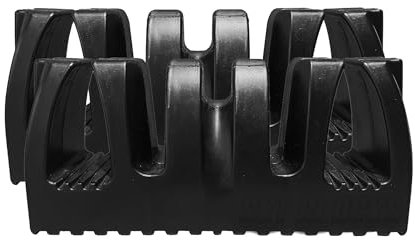 Supporto magnetico per sci e snowboard, design antiscivolo, antigraffio, portatile, per garage, bagagli, auto, borse da sci e avventure all'aria aperta (nero, confezione da due)