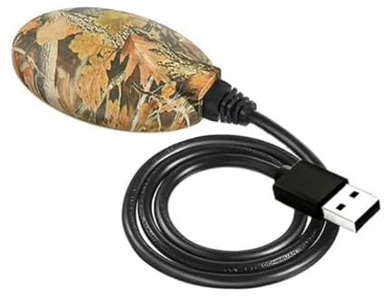 Comebachome Vogelbadheizungen für draußen im Winter, 5 -Zoll -thermostatisch kontrollierte Vogelbadheizung, Vogelbad Deicer, USB -Vogelbadheizung für Wintergarten Yard Rasen