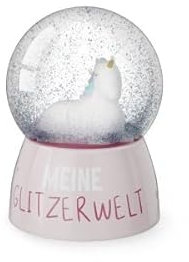 Schneekugel Glitzerkugel Geschenk Themen: Tierwelt - Happy Birthday (Einhorn - 7003311)
