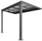 Vente-unique - Pergola adossée en Aluminium avec Toit Coulissant - 9 m² - Anthracite - IZEDA