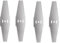 4 cuchillas de metal, utilizadas para desbrozadora de batería (la desbrozadora inalámbrica de jardín de 24 V debe comprarse por separado). Cortador de cepillo de metal afilado y resistente al desgaste