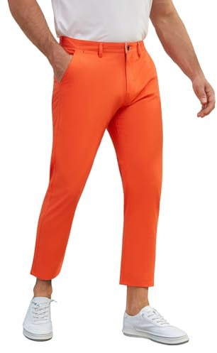 ziilay Pantalon Homme Extensible 7/8 Coupe Confort Chino Moderne Style Décontracté Élégant Travail et Loisirs OG34W26L