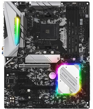 Gaming Motherboard Fit For ASRock B450 Steel Legend Motherboard Support R9 5950X R7 5800X3D 5700X R5 5600X 5600G CPU 4xDDR4 3200Mhz 128GB 2xM.2 HDMI ATX
