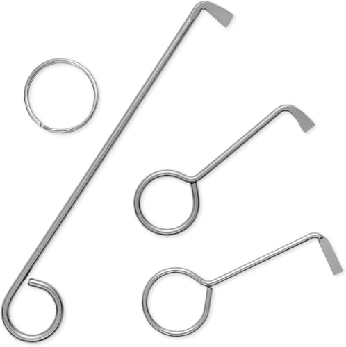 MULTIPICK Profi Dietrich Set - [3 Stück Made in Germany] Bunbartschlüssel Universal - Öffnet nahezu jede Tür - Bartschlüssel Dietrichset - Öffnungs Werkzeug Ditrichsett - Universal Schlüssel