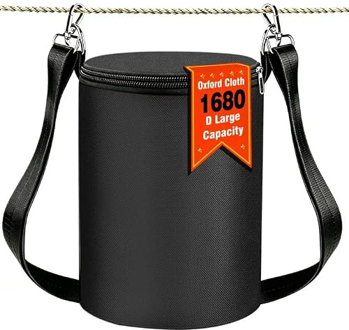 Premium zippered peg bag, large peg bag with shoulder strap and hanging hook; made from 1680D Oxford fabric, this waterproof peg bags can hold up to 400, Organizing Indoor and Outdoor Clothes Pins