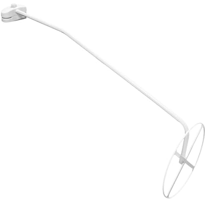 Soporte para Mosquitera de Cuna Estilo Cúpula, Acero Blanco | Fijación Bloques y Tornillo, Une Anillo y Varilla, para Baranda de Cama Infantil, Fiable