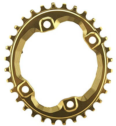 Absolute schwarz oval 96 BCD XT N/W Fahrrad Kettenblatt – Gold, gold