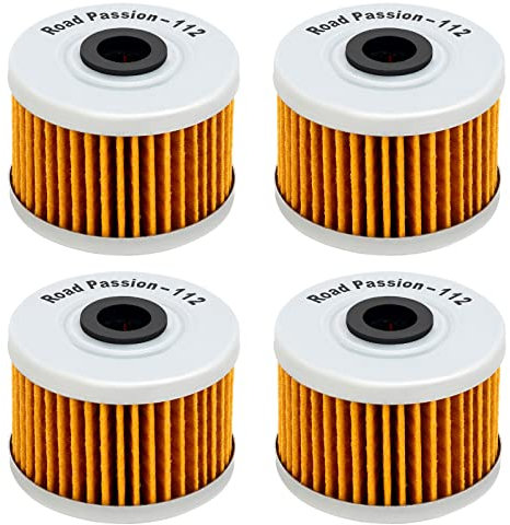 Road Passion Filtro olio per XL600R 83-88 XR600R 85-02 XR650L 93-16 XR650R 00-07 NX650 DOMINATOR 88-02 SLR650 1997-2000(4 pezzi)