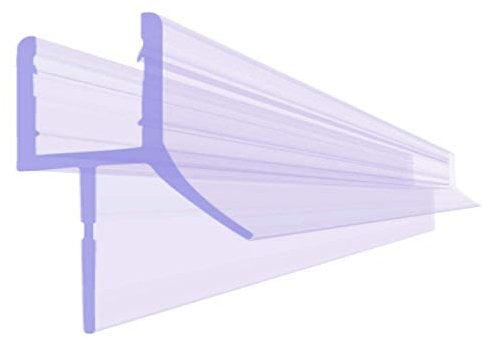 BIJON Duschdichtung 6mm - 50cm Duschtür-Dichtung für die Glastür, Dichtung Dusche Glastür, Duschkabinen-Dichtung, Duschlippendichtung, Gummilippe-Dichtung für Glas - DU02