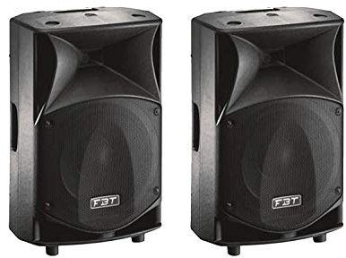 FBT J MAXX 112A - Coppia Cassa Monitor Diffusore Attivo a 2 vie da 1400/400W peak LF/HF, Nero