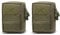 TRIWONDER Molle Pouches EDC Utility Belt Pouch Small Gadget Tool Bag for Tactical Accessories Backpack Vest (Green - 2 Pcs)