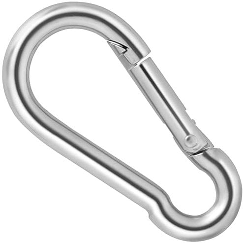 5 x Carabiner Hook Clip Heavy Duty Snap Hook Spring Clip Steel