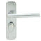 Serozzetta Eden Door Handles on Back Plate - Bathroom (57mm c/c) - Satin Chrome