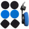 3 Pairs Groups Thick Ear Pads Foam Cushion for Koss Porta Pro PP KSC35 KSC75 KSC55 Headphone Black Square Round Blue Red Yellow Voarmaks (Blueblack Set)