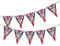 Queen Platinum Jubilee - Union Jack - Silver Text 70 Years - Full Flag Patriotic UK United Kingdom Themed Bunting Banner 15 Triangle flags National Royal decoration by PARTY DECOR