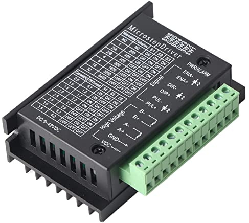 Tiiyee Digitaler Schrittmotortreiber, Hybrid TB6600 Schrittmotor Treiber Stepper Driver Schrittmotorsteuerung CNC Steuerung Schritttreiber für 3D Printer Drucker Verpackungsmaschinen Graviermaschinen