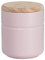 WESTCRAFT Elegante Vorratsdose TINT, Aufbewahrungsdose, Küchen-Dose mit Holz-Deckel, matt, Porzellan (600ml Rosa)