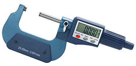 BüGelmessschraube 25-50mm Digital Mikrometer 0,001mm Digital Mikrometer Genaue Messwerkzeuge Mikrometer Mikrometer 346 (Specification : 50 75mm)