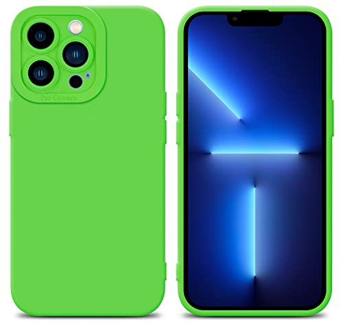 Cadorabo Custodia compatibile con Apple iPhone 13 PRO MAX in FLUID VERDE - Coperchio protettivo in silicone TPU flessibile