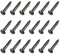 METALLIXITY Pequeños Clavos (1,2 x 8mm) 100uds, Latón Pequeños Herraje Clavos - para Casa Carpintería, Negro