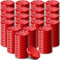KADAX Lot de 200 couvercles à visser pour bocaux, fi, 38 mm, couvercles à visser en métal, pour bocaux de conserve, bouteilles et bocaux en verre, rouges K5128