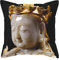 BVMPRS Jade-Statue, bedrucktes Leder-Kissen für Couch, Bett, Frühling und Sommer, 40,6–50,8 cm
