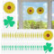 CLDURHGE 60 Stück Fenster Fliegenfallen Blumendesign Fliegenfänger Fenster Obstfliegenfalle Aufkleber Fliegen Falle Papier Fliegenfänger Klebrige Fenster Insektenfalle für den Innenbereich
