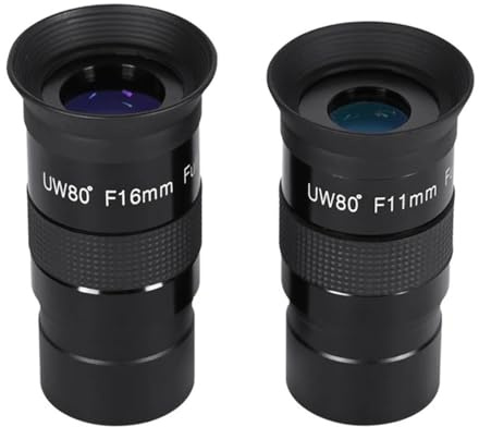 Teleskop-Zubehör-Set Okular Multi Green Coated 1,25 80 Grad Ultra Wide 11mm 16mm for Astronomisches Teleskop Monokular 220 Teleskop-Kamera (Color : Blue)