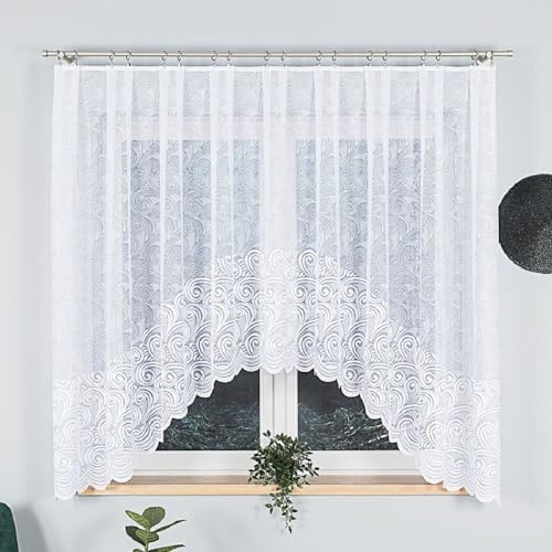 Gardine Kinga Fertiggardine Jacquard Kräuselband (300x160cm)