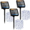 Solar Lichterkette Aussen, 3x12M 120 LED Solarlichterkette Außen Wetterfest 8 Modi IP65 Wasserdicht Solar Lichterkette Outdoor für Balkon Balcony Garten Terrasse Zaun Camping Tor Hof Party Hochzeit