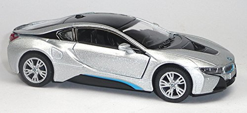 Generisch Modellauto kompatibel mit BMW i8 Plug-In-Hybrid ca. 12,5 cm Silber