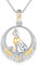 DAYLINLOVE Bastet Halskette 925 Sterling Silber Ägyptische Katze Halsketten Ankh Auge des Horus Anhänger Altes Ägypten Mythologie Schmuck Geschenke für Frauen Göttin Mädchen Damen