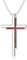 ROMANTICWORK Kreuz Kette Damen 925 Sterling Silber Goldsandstein Kreuz Anhänger Halskette Kreuz Schmuck Kreuz Geschenke für Frauen Damen