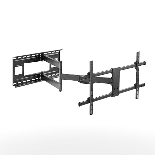 ProMounts Premium Gelenkige / voll bewegliche TV-Wandhalterung mit 101,6 cm ausziehbarem langem Arm für Fernseher für 32-80 Zoll LED, LCD-Plasma-Flach- und gebogene TV-Bildschirme, hält bis zu 50 kg,